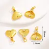 Novo Estilo Chinês Banhado a Cobre Ouro Real Contas de Gota de Óleo Espaçador Pingente Geométrico Dourado Antigo Pulseira Charme Acessórios de Joias DIY