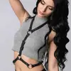 Venta Caliente Transfronteriza Cinturón Sexy de Tirantes para Mujer Cinturón Sexy Cinturón para Vientre Cinturón para Cintura Sling Moda Punk Cinturón de PU