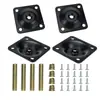 Conector de pata de madera para mesa y silla Accesorios de muebles nórdicos Tornillo para pata de silla Placa de hierro Junta plana de cuatro esquinas para pata de mesa
