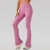 Pantalones de Yoga Acampanados para Mujer, de Cintura Alta, Adelgazantes, Levanta Glúteos, Ligeramente Acampanados, para Correr, Fitness, Deportes, Pantalones Cortos, Deportes de Carrera