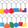 Chaveiro Série Blocos de Montar Desenho Animado Fofo Decoração de Mochila Escolar Chaveiro Transfronteiriço com