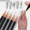 Conjunto de 5 Peças de Ferramentas para Nail Art Transfronteiriças Full Beauty Estilo Japonês Canetas Liner Ultra Finas Conjunto para Pintura à Mão