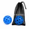 Bola de Pickleball Rotomoldada com 40 Furos Tamanho Padrão 74mm Voo Estável Durável Resistente a Quedas Treinamento Competição Bola de Pickleball