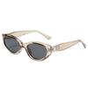 Gafas de Sol Retro Coreanas Gm Cat-Eye para Mujer 2024, de Moda para Rostro Pequeño, Gafas de Sol Ins de Estilo Urbano de Alta Gama con Protección Solar