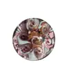 Comercio Exterior Transfronterizo Base Decorativa de Vidrio Disco de Arte Hecho a Mano Multicolor Lámina de Plata Tirador de Cajón Accesorios para Muebles de Gabinete