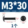 Parafusos de Cabeça Chata Cruzada Preto/Niquelado, Parafusos Maquinados de Cabeça Guarda-Chuva, Parafusos Maquinados de Cabeça Cogumelo, Parafusos de Cabeça Chata M3M4