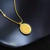 Accesorios cuidadosamente seleccionados, Collar con colgante vintage 1837 tachonado con diamantes y bañado en oro, Estilo de moda inglés, Cadena para clavícula exquisita y de alta gama