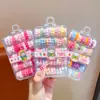Gomas para el pelo tipo cable de teléfono para niños, aptas para bebés, alta elasticidad, gomas para el pelo de colores dopamina para cabello rizado de niñas