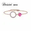 Daisi Ni Joyería Transfronteriza Nueva y Colorida de Moissanita Pulsera Geométrica Delgada de Moda Ajustable Venta al por mayor de fábrica