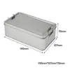 Caja de Lata Rectangular a Presión en Stock para Pasteles de Piña, Galletas, Comida, Té y Almacenamiento de Regalos