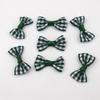 Mini lazo pequeño a cuadros, accesorios para prendas de vestir, accesorios, pajarita pequeña a cuadros, nudo para ropa de muñeca con flores hecho a mano