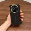 Adecuado para funda de teléfono Huawei x6, nueva funda protectora de cuero liso para pantalla plegable, edición de coleccionista, se transforma instantáneamente en funda protectora x7 de doble eje central, anticaídas