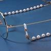 Moda Femenina Máscara Elegante Accesorios de Máscara Joyería Transfronteriza Europea y Americana Perla Hecha a Mano Cadena de Cuentas Redondas Cadena para Lentes