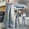 Jeans para Niña 2026 Otoño Nuevos Pantalones de Pierna Ancha para Niños Mayores, Elegantes Pantalones Rectos Sueltos con Bordado de Mariposas