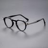 Montura de gafas ultra ligera con textura irregular y filtro de luz azul 221 diseñador Yamamoto Kyu con montura estilo Hong Kong para hombre