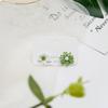 Aguja de Plata 925 Corea del Sur Dongdaemun Popular en Internet Asimétrico Margarita Pendiente de Presión Flor Hueca Niña de las Flores Fresco Mori Pendientes