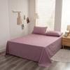 Estilo Ins Color Puro Algodón Lavado Ropa de Cama Sábanas de Algodón Puro Tipo de Una Pieza Colcha de Algodón Puro Sábanas Ajustables Producto Individual Par de Fundas de Almohada Envío Gratis