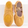 Sapatos de dança para atacado para meninos e meninas sapatos de dança sem cadarço camelo sola macia exercício corpo yoga sapatos garra de gato Ballet