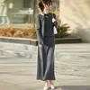 Conjunto de Dos Piezas para Primavera y Otoño 2026: Suéter Bufanda de Punto Fino Nuevo, Manga Larga, Color Sólido, Falda de Cintura Alta de Longitud Media