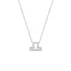 Colar com Pingente de Constelação Completo em Diamante Prata 925 Acessórios para Mulheres Original Novo Colar de Constelação Simples e Elegante