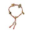 Pulsera Nacional Trendy Antigua Simple Personalidad Buena Suerte DIY Hecha a Mano Cuerda Tejida para Hombres y Mujeres Pareja Estilo Nacional Novia