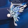 Broche de pérolas e strass de alta qualidade da Source Factory, estilo feminino, com fragrância pequena, fivela de toalha de seda requintada, broche de corpete