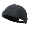 Nuevo Sombrero de Pescador sin Ala de Color Sólido para Primavera y Otoño para Hombres y Mujeres, Casual al Aire Libre Vintage Callejero Versátil de Copa Redonda Sombrero de Propietario