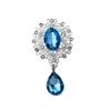 Accesorios de metal para bricolaje, pajarita, placa de flores, hebilla de diamante, collar, accesorios florales, accesorios para el cabello hechos a mano, colgante de gema con forma de gota de agua