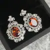 Versa joia de alta qualidade rubi terno de alta qualidade feminino banhado a ouro diamante microincrustado moda cara moda cara colar