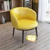 Poltrona moderna minimalista de luxo leve, adequada para uso doméstico, mesas de trabalho, varandas, áreas de recepção, escritórios, casas de chá e como cadeira de penteadeira ou cadeira de lazer