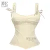 Deseo Puro Dulce Picante Rosa Hueso de Pescado Sujetador Tirantes Anchos Ojales Metálicos Camisola Moldeadora de Mujer Fábrica Venta al por Mayor