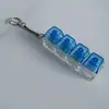 Chaveiro de botão de teste de descompressão de PC transparente multicolorido transfronteiriço para teclado mecânico com luz, botão de alívio de estresse para apertar