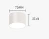 Mini downlight pequeño de montaje abierto, ultrafino, para vitrina, sin orificios, borde estrecho, luz sin cabezal, luz de techo redonda pequeña para pasillo
