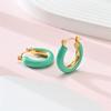 Pendientes de gota de color francés sin decoloración transfronterizos, pendientes retro ligeros de lujo de alta gama, pendientes de nicho, fabricantes al por mayor