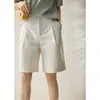 Pantalones Cortos de Verano 2026 Estilo Japonés para Mujer Texturizados Anti-UV Adelgazantes de Cuatro Cuartos Casuales