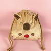 Adorable Peluche de Capibara Bolsillo con Cordón Lavable Papelería de Capibara Cibernético Bolsa de Almacenamiento Portátil de Gran Capacidad