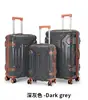 Set de 3 Piezas de Maleta de Viaje Rígida con Cremallera de Polipropileno de 20 pulgadas, 24 pulgadas, 28 pulgadas Maleta de Viaje Casual Equipaje de Viaje Maleta