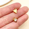 Aço Inoxidável Ponto Dourado Diamante Padrão Geométrico Hexagonal Triângulo Pingente DIY Brincos Pulseira Colar Acessórios de Joias