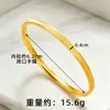 Pulseira Fina de Círculo com Numerais Romanos 1314 520 Estilo Antigo Banhada a Ouro para Mulheres, Cor Duradoura, Joia de Pulseira de Luxo Leve Atacado