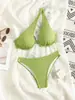 Amazon Trajes de Baño 2026 Nuevo Sexy Multicolor de un Hombro con Aros Biquini de Dos Piezas Push-Up Triángulo Bikini de Playa