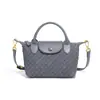 Bolso Nuevo Tejido Hecho a Mano con Adorno de Dragón para Mujer, Bolso de Cuero Suave de Moda Tipo Bollo, Bolso de Mano Compacto