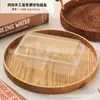 Caixa de Embalagem para Bolo de Feijão Verde, Bolo da Lua, Bolo de Pêssego, Bolo da Esposa, Caixa para Doces, Caixa Transparente de Plástico para Assar Sobremesas, 2/4/6/8 Peças