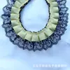 Fita xadrez colorida de 2,5 cm cm renda preta desconto roupa plissada cortina renda material decorativo para animais de estimação