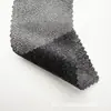 Tecido texturizado com padrão de losangos e pequenos pontos densos, tecido de malha brilhante para vestidos de noiva, trajes de palco e roupas de performance femininas