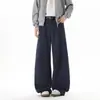 Nuevos estilos de otoño e invierno: Pantalones casuales rectos, de corte holgado y versátiles para hombre, con un estilo relajado y sin esfuerzo y un diseño de pierna ancha.