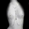 Pinzas para Pezones Sexy Sm con Borla y Pedrería Accesorios para Discoteca Elegantes y Sexys Europeos y Americanos Accesorios Corporales con Pedrería para Escenario
