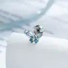 Brinco Henson Borboleta Doce e Fresco com Rosca para Osso da Orelha, Brincos de Piercing de Cartilagem de Nicho de Alta Qualidade