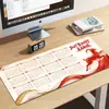 Calendario del Año del Cordero 2027 Mouse Pad Calendario de Escritorio Extra Grande Alfombrilla para Teclado de Oficina Engrosada Antideslizante Regalo Alfombrilla de Escritorio Personalización