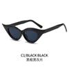 Gafas de Sol Ojo de Gato Nuevas Europeas y Americanas Gafas Personalizadas Transfronterizas Celebridad de Internet Trendy Hip-hop Modelo Afilado Gafas de Sol Pasarela para Mujer