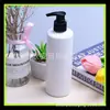 Frasco bomba espiral 280ml frasco de líquido para banho bico de pato ombro reto garrafa PET 280ML frasco com pump para loção frasco de detergente